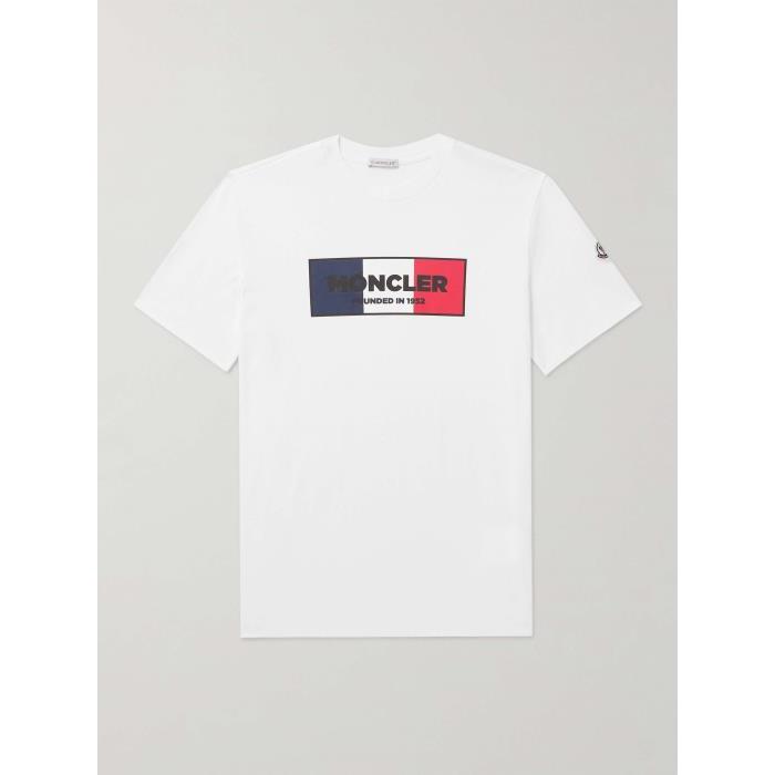 몽클레어 남자티셔츠 슬림 핏 로고 프린트 코튼 져지 셔츠 포 24SS 1647597307472111