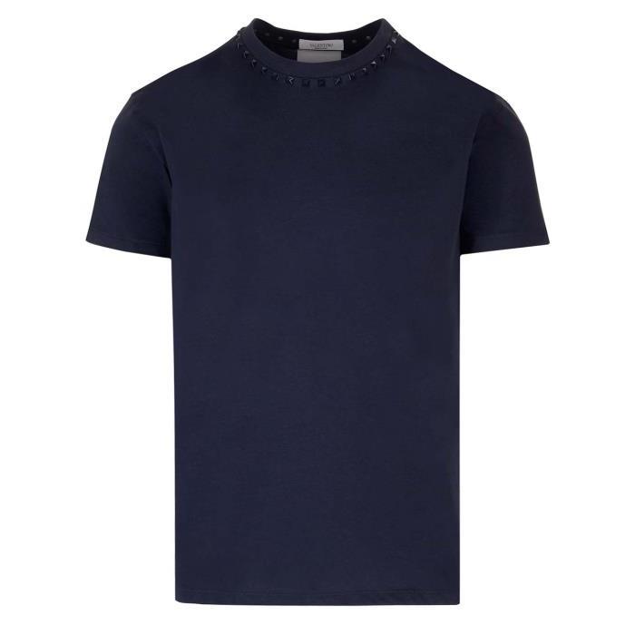 발렌티노 남자티셔츠 블루 셔츠 블랙 스터드 24SS 4V3MG08X959598