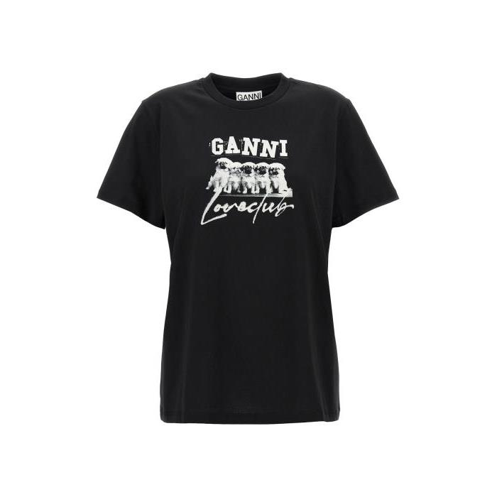 가니 티셔츠 러브 셔츠 [NEWFW24 25] WHITE/BLACK T3924099